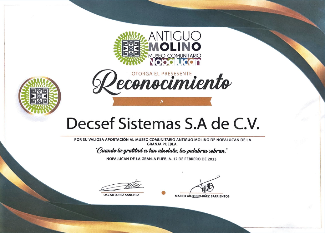 Reconocimiento DECSEF 3