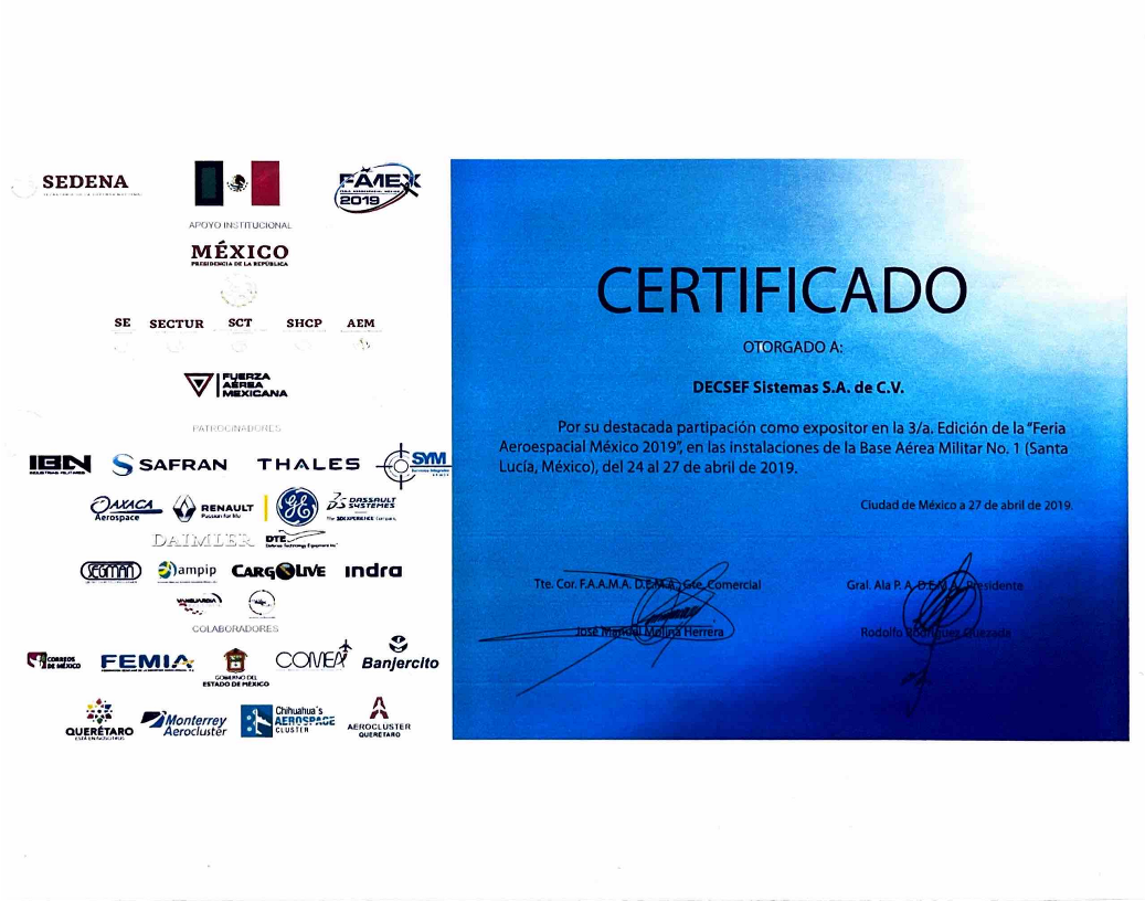 Reconocimiento DECSEF 7